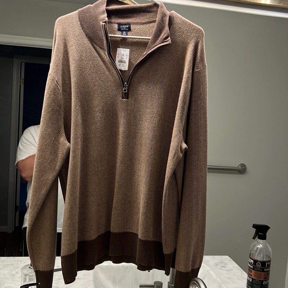 JCrew pullover half zip sweater
